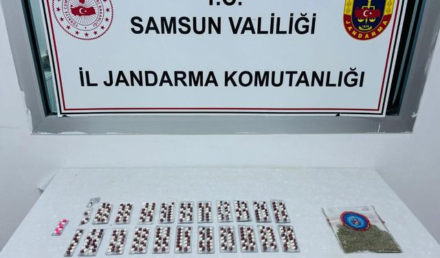 Samsun'da uyuşturucu operasyonunda 2 zanlı yakalandı