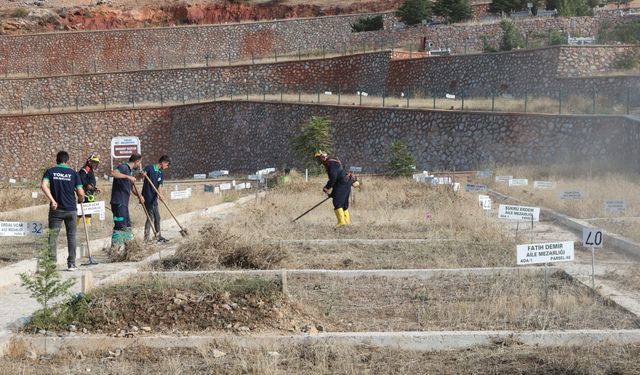 Tokat'taki mezarlıklarda temizlik ve bakım çalışmaları yapılıyor