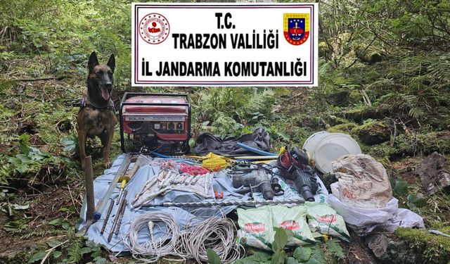 Trabzon'da izinsiz kazı operasyonunda gözaltına alınan 4 şüpheli serbest bırakıldı