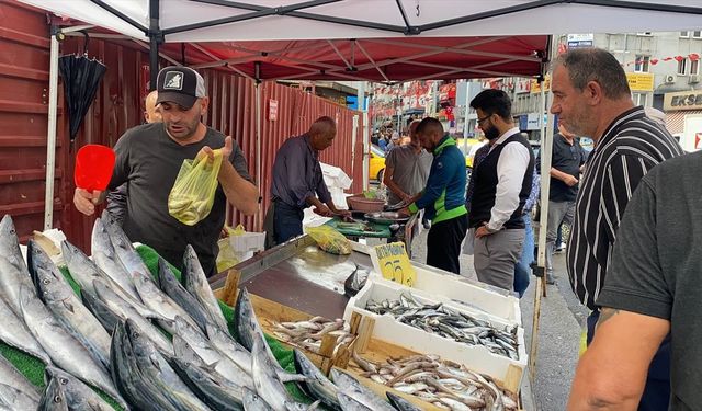 Zonguldak'ta sezonun başlamasıyla balık pazarı hareketlendi