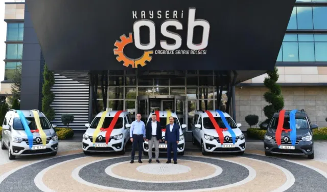 Kayseri OSB araç filosuna 5 yeni hizmet aracı eklendi