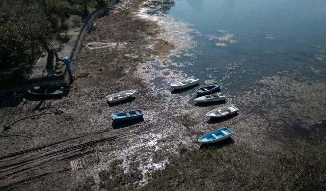 Sapanca Gölü’nün son hali böyle görüntülendi