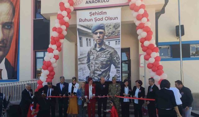 Akşehir’de Şehit Aykut Kazar Anaokulu açıldı