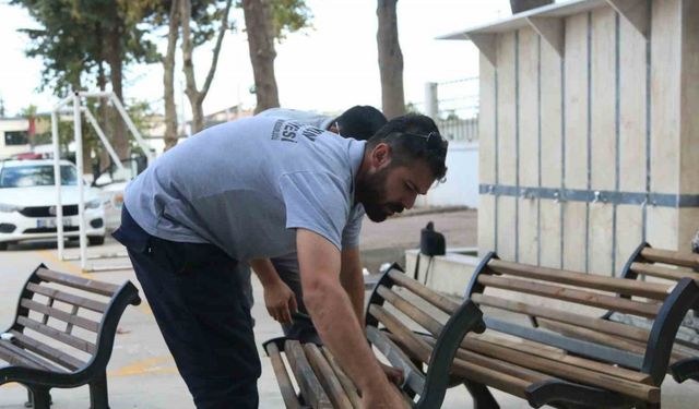 Atakum’da okul bahçelerine bakım