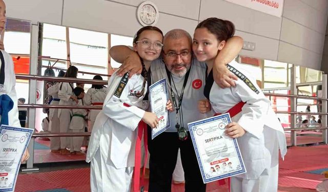 Kayseri’de Taekwondo kuşak terfi töreni yapıldı