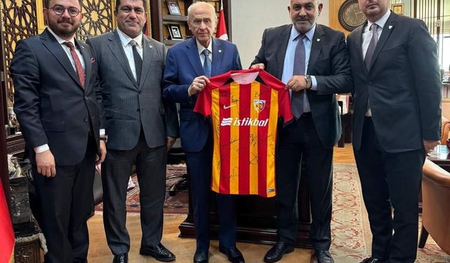 Kayserispor yönetiminden Bahçeli’ye ziyaret