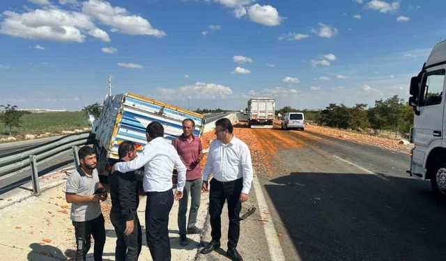 Konya’da kamyon ile tır çarpıştı: 3 yaralı