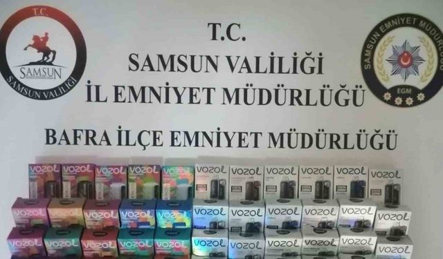 Samsun’da 156 adet kaçak elektronik sigara ele geçirildi