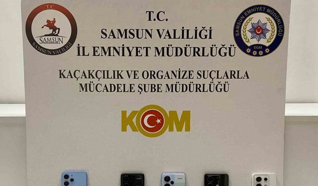 Samsun’da kaçak elektronik sigara ve cep telefonu ele geçirildi