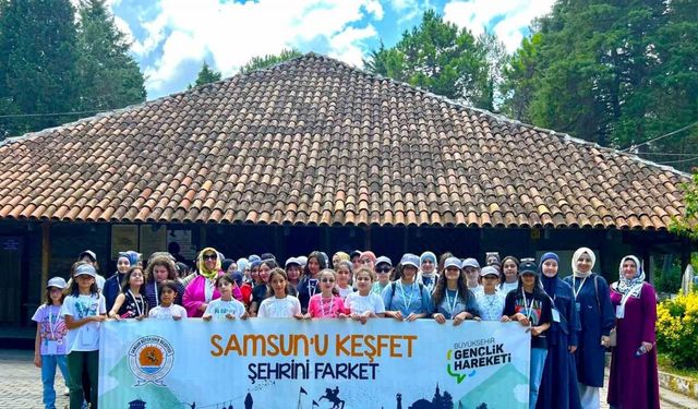 Yüzlerce öğrenci Samsun’u keşfetti