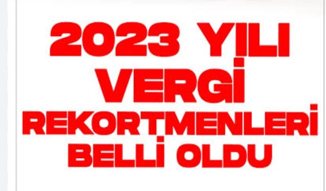 Çorum’un Kurumlar Vergisi Rekortmenleri belli oldu