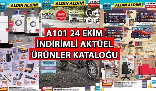 A101 24 Ekim 2024 indirimli ürünler kataloğu: Elektrikli bisikletlerden saç şekillendiricilere süper fırsatlar