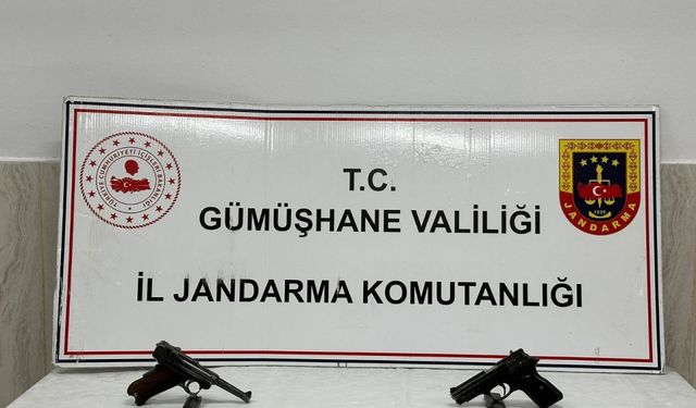 Gümüşhane'de silah kaçaklığı operasyonlarında 4 şüpheli gözaltına alındı