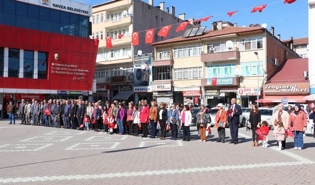 Havza'da CHP ve ADD'den Cumhuriyet'in 101. yılı etkinliği