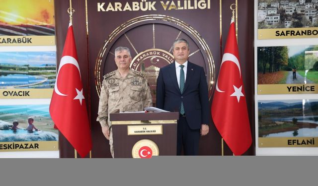 Jandarma Genel Komutanı Orgeneral Ali Çardakcı, Karabük Valiliğini ziyaret etti