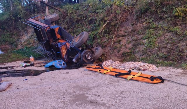 Ordu'da tarım aracının devrildiği kazada 1 çocuk öldü, 3 çocuk yaralandı