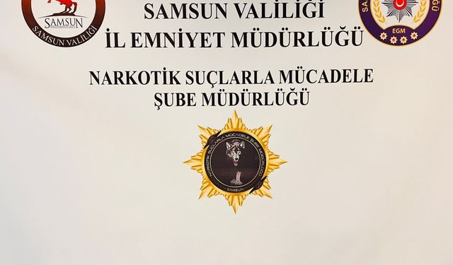 Samsun'da adresinde uyuşturucu bulunan zanlı yakalandı