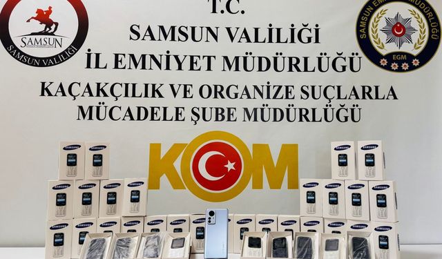 Samsun'da telefon kaçakçılığı operasyonunda 1 zanlı yakalandı