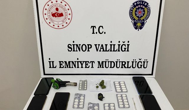 Sinop'ta uyuşturucu operasyonunda 5 kişi yakalandı