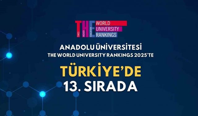 Anadolu Üniversitesi, THE World University Rankings 2025’te 13’üncü sırada