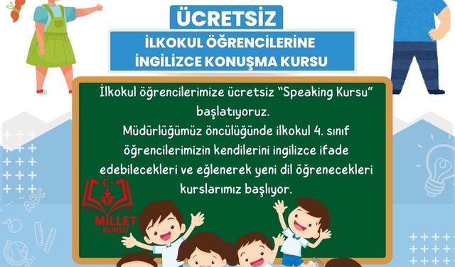 Çiçekdağı’nda ücretsiz İngilizce kursu başlıyor