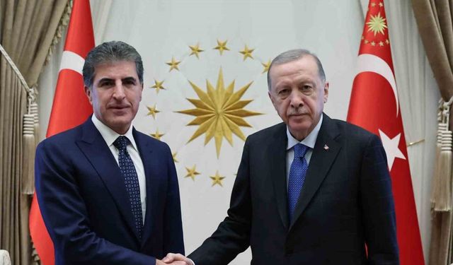 Cumhurbaşkanı Erdoğan, IKBY Başkanı Barzani’yi kabul etti