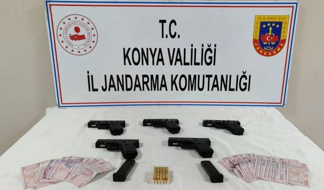 Konya’da silah kaçakçılarına operasyon