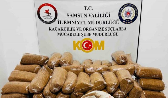 Samsun’da 510 kilo kaçak tütün ele geçirildi