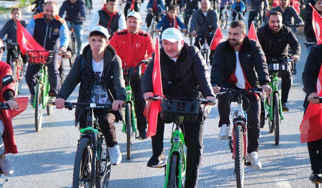 Binler bisikletle buluştu! Çorum'da Cumhuriyet Bayramı böyle kutlandı