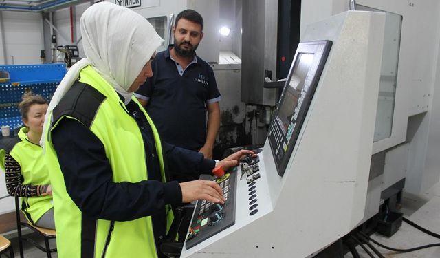 Çorum'da kadınlar sanayi sektöründe fark yaratıyor