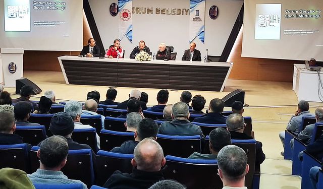 Çorum'un milli sporcuları Denetimli Serbestlik yükümlüleri ile buluştu