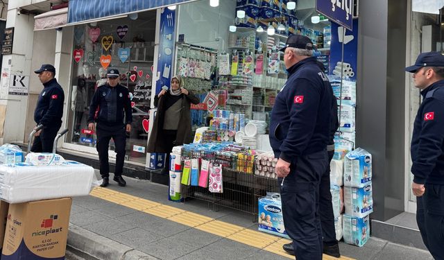 Çorum'da esnafın kaldırım işgallerine belediyeden sıkı denetim