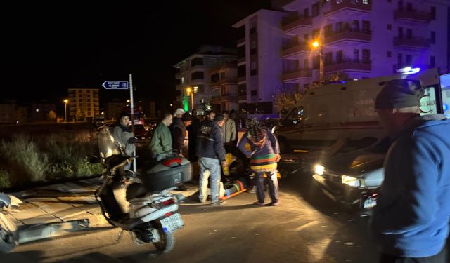 Çorum'da otomobille çarpışan motosikletin sürücüsü yaralandı