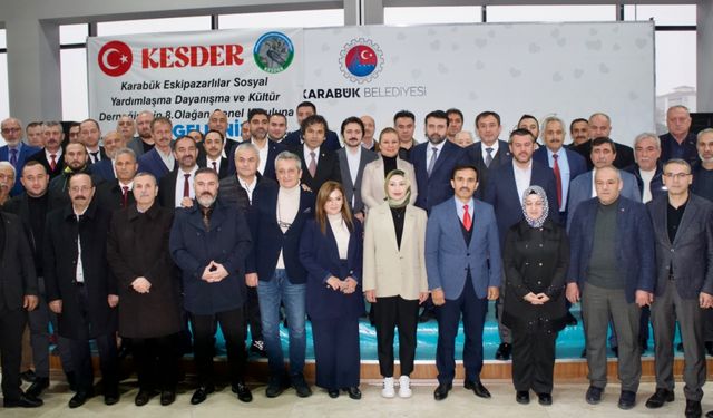 AK Parti Karabük milletvekilleri Şahin ve Keskinkılıç, KESDER Genel Kurulu'na katıldı