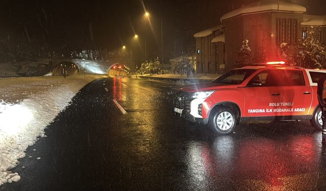 Bolu Dağı Tüneli çıkışında meydana gelen kazalar nedeniyle ulaşım aksadı