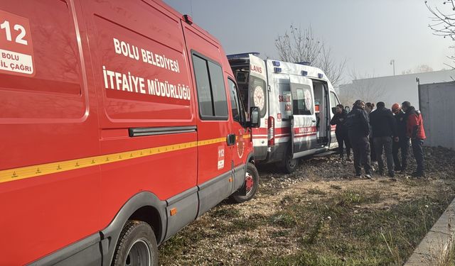 Bolu'da atık su kuyusuna düşen belediye personeli yaralandı