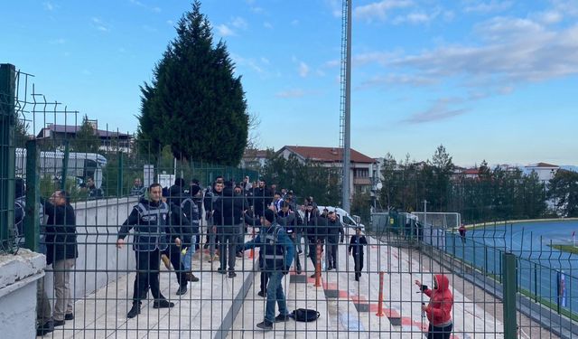 Karabük'te amatör maç sonrası gerginlik yaşandı