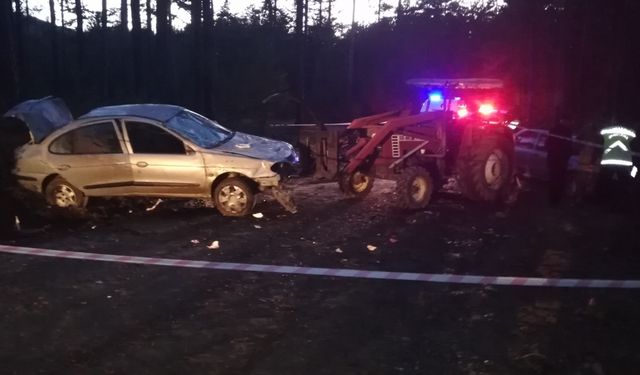 Kastamonu'da devrilen otomobildeki 1 kişi öldü, 2 kişi yaralandı