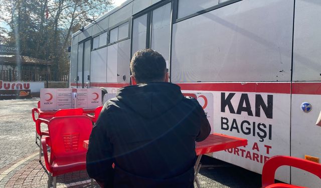 Mudurnu'da kan bağışı kampanyası düzenlendi