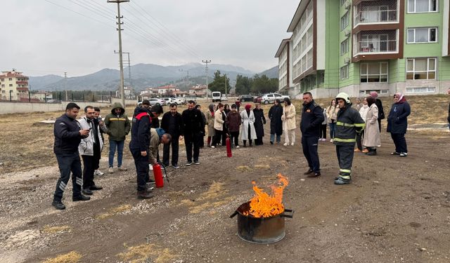 Osmancık'ta huzurevi personeline afet farkındalık eğitimi verildi