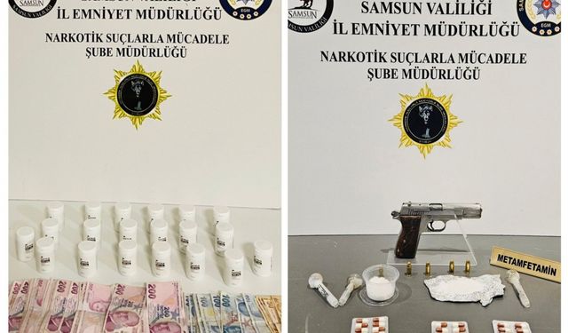 Samsun'da uyuşturucu operasyonunda 2 zanlı yakalandı