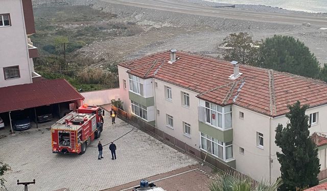 Sinop'ta orman işletme lojmanında çıkan yangın söndürüldü