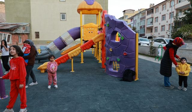 Tokat Belediyesi Soğukpınar Mahallesi'ne park yaptı