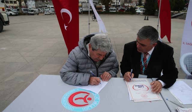 Tokat'ta organ bağışı bilgilendirme çadırı açıldı