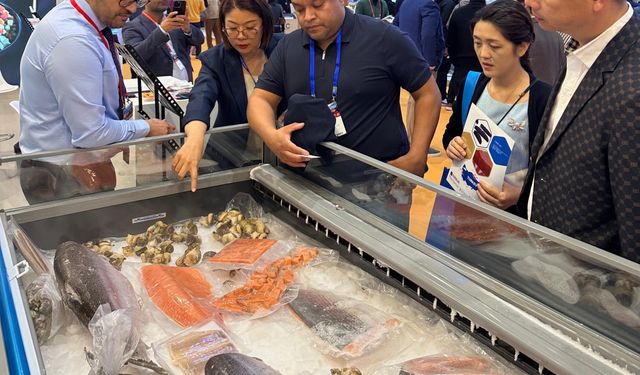 Türk somonu "China Fisheries & Seafood Expo 2024"te tanıtıldı