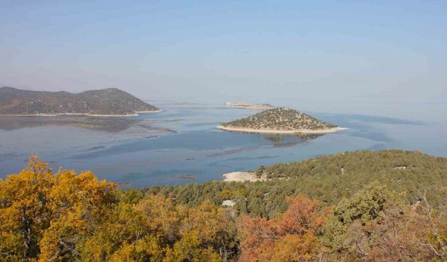 Beyşehir Gölündeki Hacıakif Adası doğa tutkunlarının ilgi odağı