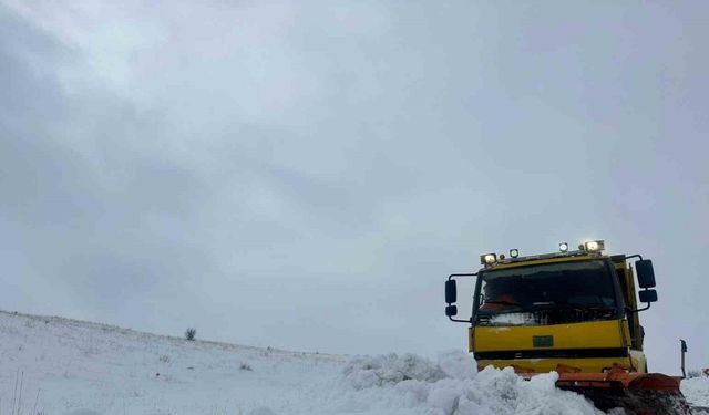 Büyükşehir’in kırsalda karla mücadelesi etkin şekilde sürüyor