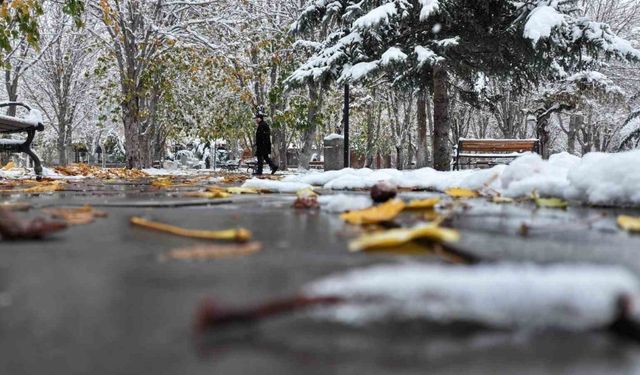 Kayseri beyaza büründü, kartpostallık görüntüler ortaya çıktı