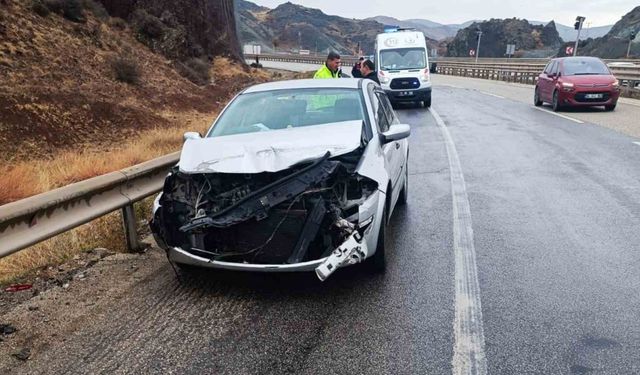 Kırıkkale’de iki otomobil çarpıştı: 1 yaralı