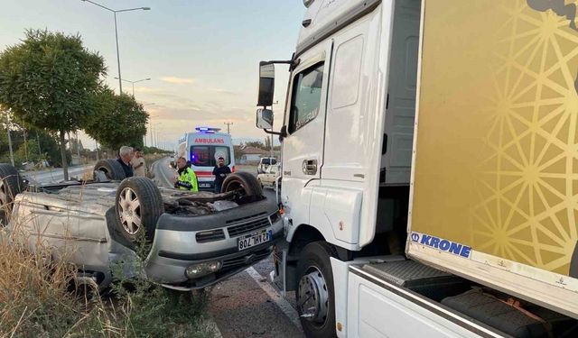 Konya’da 2 tır ve 1 otomobil çarpıştı